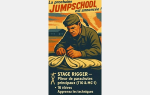 FORMATION PLIEUR &quot;RIGGER&quot; DE PARACHUTE PRINCIPAL