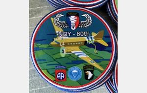 Patch tissus  80° Anniversaire DDAY 