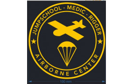 PATCH TISSU JUMPSCHOOL &quot;Airborne Center&quot;